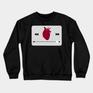 Anatomy heart music Crewneck Sweatshirt